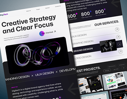 Creative Agency Landing Page | Website Design