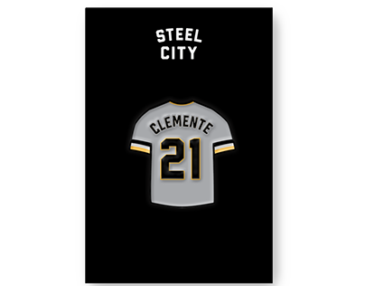 Pittsburgh Sports Jersey Enamel Pins