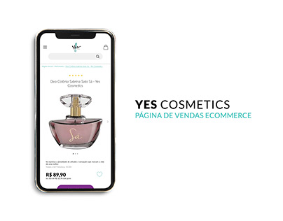 UI | Página de vendas para Yes Cosmetics