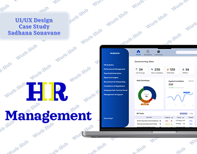 Case Study of HR Management Website | Web UI UX