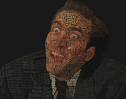 Nicolas Cage - Tipografia