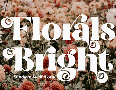 Florals Bright Typeface