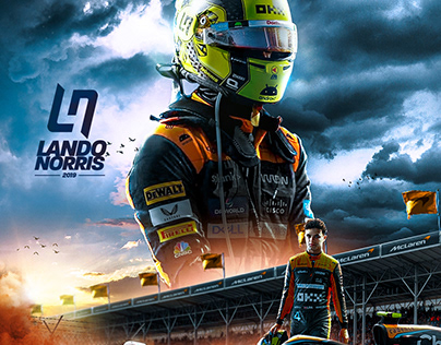 Lando Norris Formula 1 Poster