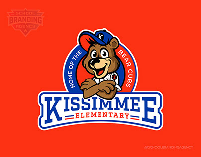 Kissimmee Elementary School Mascot Logo Design