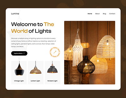 Lumina: Landing Page Design