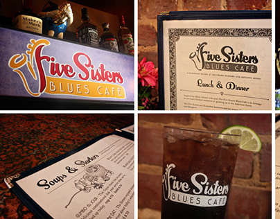 Five Sisters Blues Cafe Branding