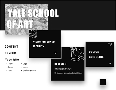 Brand Identity Vision with Guideline/Yale School of Art