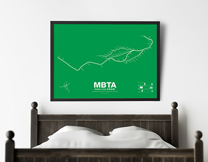 Boston MBTA Vanmaps Posters