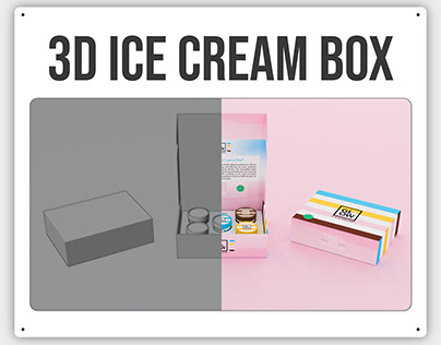 3D Ice Cream Box