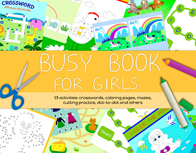 Busy Book for Girls: 19 educational activities