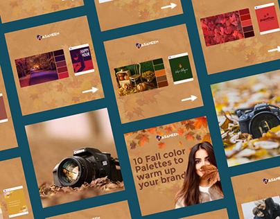 autumn Colors, Social Media Designs, Post Design