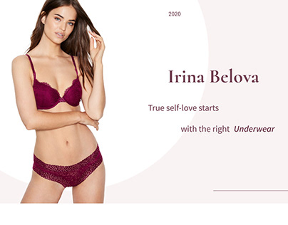 Online store of underwear IRINA BELOVA (concept)
