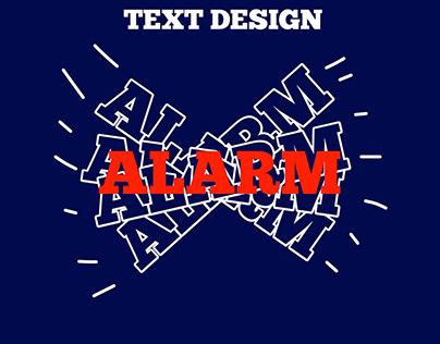 Alarm text design
