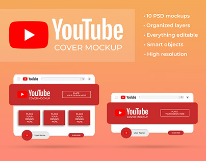 YouTube Covers Mockup Set