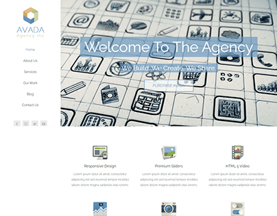 Agency Website Home page