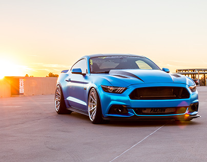 2015 Supercharged Ford Mustang GT "Frozen Blue"