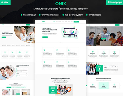 ONIX - Corporate/Business Agency Template