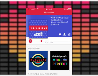 WNYC App: Whiteboard to Redesign UX/UI Challenge