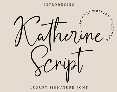 Free Katherine Script Signature Font