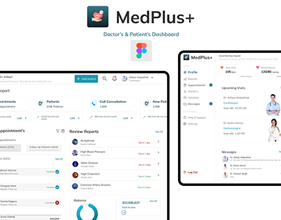 MedPlus: Dashboard for both patient's & doctor's