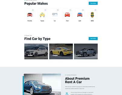 car rental ecom website