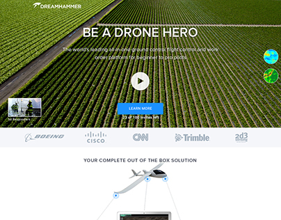 Commercial Drone Landing Page Simple