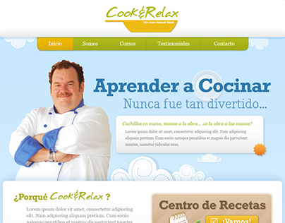 Cooking Academy - Website Design
