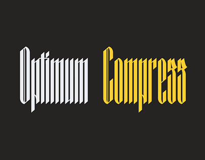 Optimum Compress Typeface