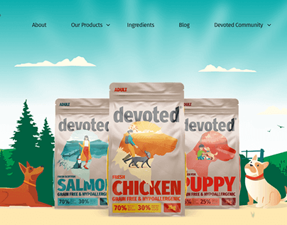Pet Food Website Design