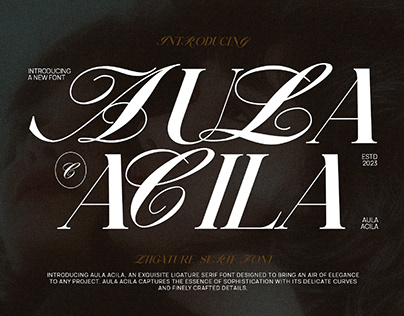 Acula Acila Elegant & Premium duo Serif font
