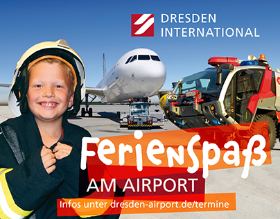 ferien-Webbanner für den Flughafen Dresden