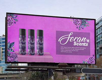 Seran Scent Body Spray Label And Package Design