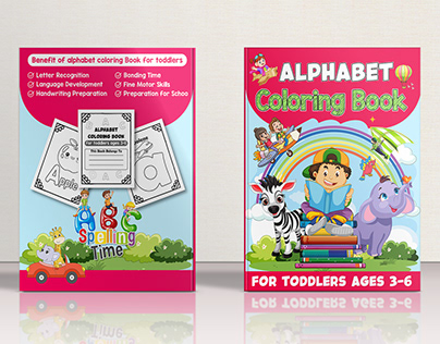 Alphabet Coloring Book For Toddlers Ages 3-6