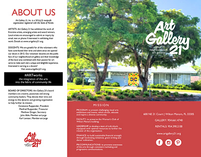 2018 Brochure "About Us"
