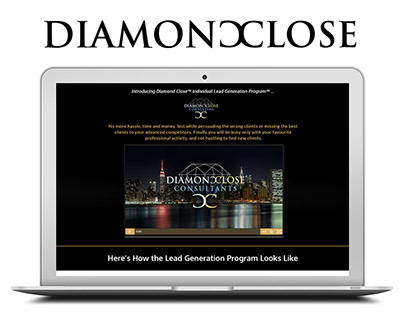 DiamondClose™ - Website UX UI Design, Sales Copy