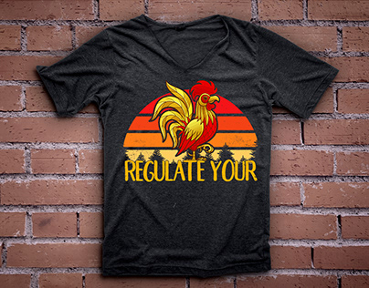 Funny Regulate Your Vintage T-shirt for Merch by Amazon
