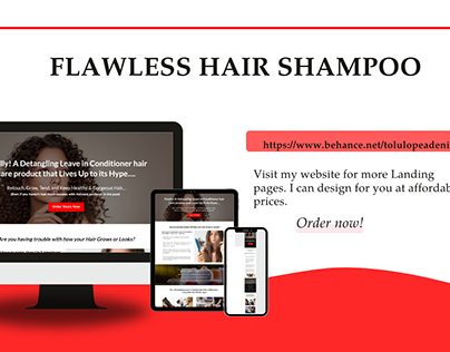Hair Product Landing Page