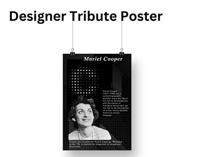 Designer tribute poster