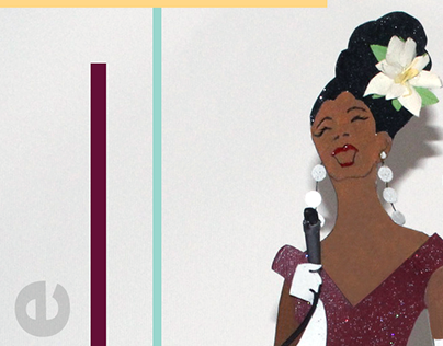 3D Design - Jazz Diva Billie Holiday