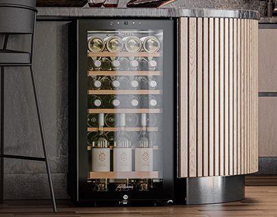3D visualization of household appliances / wine cooler
