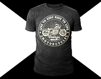 Vintage Motorcycle t-shirt design