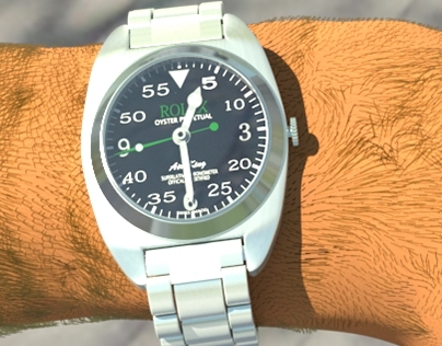 Rolex oyster perpetual air-king 2016 In 3D ( outdoor )