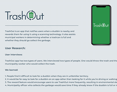 TrashOut App - UX Design Case Study
