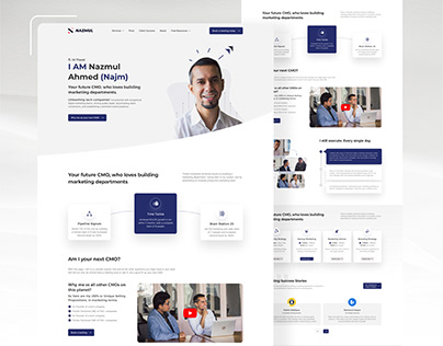 Consultant landing with responsive