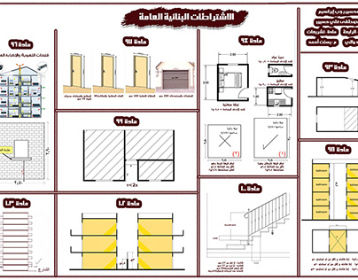 Illustration of Articles of The Egyptian Building Code