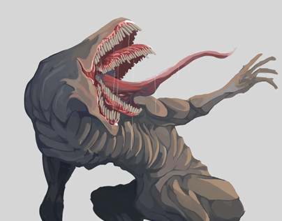 Two mouths (creature design)