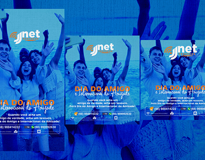 Kit mídia social JJ Net: Dia do Amigo e Internacional