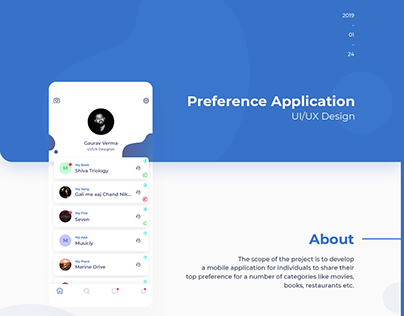 Preference App Design