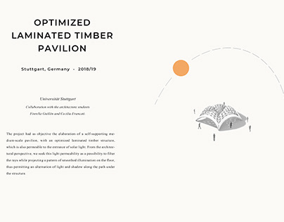Optimized Laminated Timber Pavilion