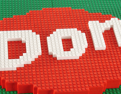 Don Logo Made of Legos